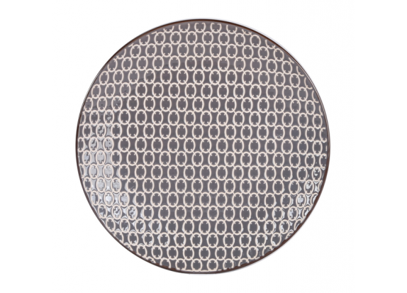Тарелка обеденная круглая 27 см LOS`K Papercut Grey (L0480-3B-012-D)