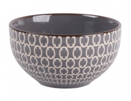 Салатник керамика LOS`K Papercut 13,5 см Grey (LК0450-3B-012-B)