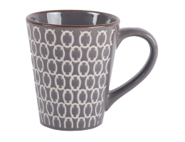 Кружка керамика LOS`K Papercut 330 мл Grey (L0420-3B-012-M)