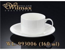 Чашка чайная 160мл блюдце Wl-993006 wilmax