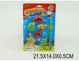  Рибалка магнiтна вудочка, 6 морських тварин на планшеті 21,5 555-5(1009332)