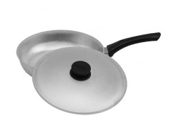 Сковорода Биол с рифленым дном и крышкой 20 см БЛ А201