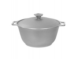 Кастрюля алюминиевая 2,5 л с крышкой 22 см Биол БЛ К0251