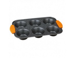 Форма для выпечки маффинов Berlinger Haus Granit Diamond 28.5 х 17.7 см с мраморным антипригарным покрытием (BH-1137)