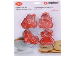 Набір форм для вирізання печива 4 шт 7х7см AL 05308