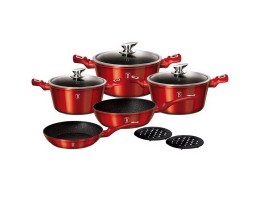 Набор кухонной посуды Berlinger Haus Burgundy 10 предметов BH-1222N