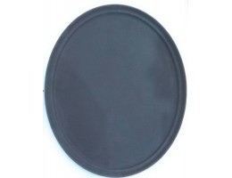  Піднос антисліп овальний д/офіціанта корич. 700*550*30мм ИН 1354