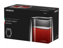 Набір чашок 2шт*320мл з подвійними стінками AR2637G