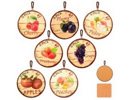  Підставка під гаряче d17см декор. кераміка 