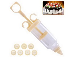  Кондитерский шприц пластик 8пр/наб. 26*12см S-N H11670