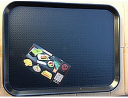   ИН 1317 Пiднос прямокут.чорний 400*300*20мм