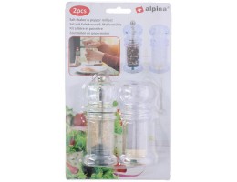 Солонка та перечниця акрилові 2шт 10х4,3см AL 11339 