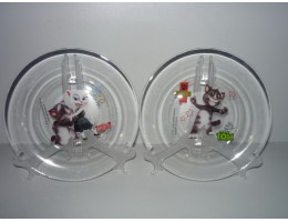 Тарілка скляна д.200мм 