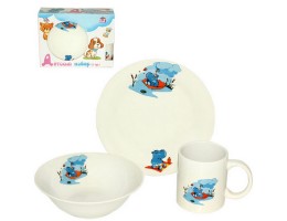 Набiр дитячий 3пр. Бегемотик S&T516-04-03