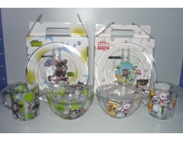 Набір дитячий скляний 