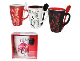 Чашка з ложкою 250мл S&T2168-1