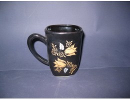 Чашка 400мл квадратна чорна Сл