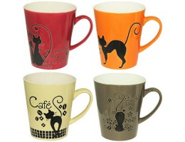  Чашка  400мл  Чорний кіт S&T2177