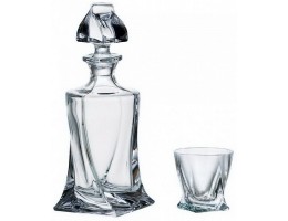 Набір для напоїв 7пр рюмка 50мл*6шт+графiн 457мл Boh.Quadro(9999/99А44)