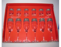  Набор 12 пр (170мл,60 мл) "Греческий узор" Pas.GE03-1687/837