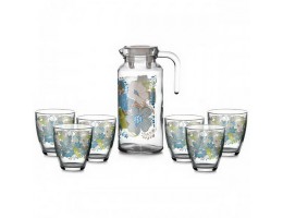Набір для напоїв (Глечик 1,3л+6склянок) Блю Дрiм Pas.95972г