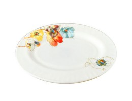  Блюдо овал 14' Веселковий мак S&T30063-1068