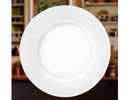 Набір обідніх тарілок 6 шт Wilmax Julia Vysotskaya 25.5 см порцелянові білі WL-880101-JV