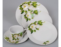 Сервіз столовий 30пр Магнолiя ХТ 7882 