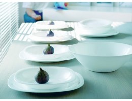 Тарiлка глибока 23см квадратна  Arc Carine White(L5406)