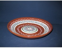 Тарілка миска д/вареників 230 0,6л фляндовка Сл кр.глина 