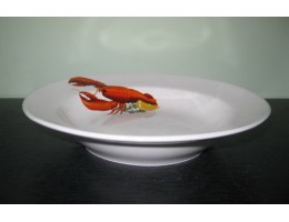 Тарілка D200мм керамічна глибока дек.