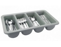  Ящик пласт. 4-секції д/зберігання столових приборiв 510*280*90мм ИН 1311