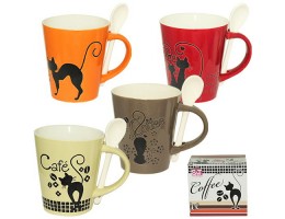 Чашка з ложкою 400мл. S&T2064-03 