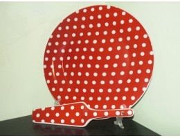 Набір фарфор тортовниця + лопатка Горох ИТ 52