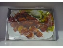 Блюдо скляне прямокутне 34,5*23,5 Шашлик соус ИТ S445014C/ T 311/ 14