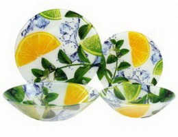 Набір 19-пр скло д/обіду Лайм ИТ S S017