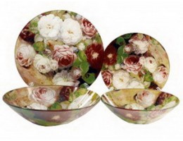 Набір 19-пр скло д/обіду Піони ИТ S W062