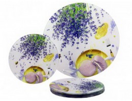 Набір 7-пр скл. д/торту Лаванда макарун ИТ S W031