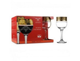 Набір келихів для вина 6шт Тулiп 240мл Грецький вiзерунок Pas.EAV03-163