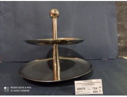 ИН 9683 Цукерниця-Фруктовниця 2-х ярусна кругла