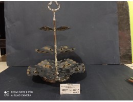 ИН 1332 Цукерниця-Фруктовниця 3-х ярусна кругла