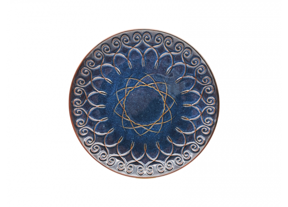 Тарелка подставная круглая 27 см LOS`K Dec Firoza Blue (L0480-XY4612A-3)
