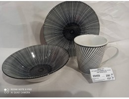 ИТ CLW-6 Н-р фарф. 3пр. столовий  Космо black		