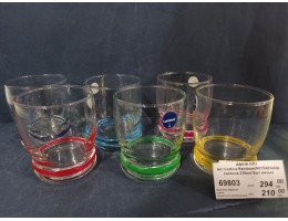 Arc Cortina Rainbow(N0754)Набір склянок 310мл*6шт низькi