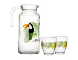 Питний набір Pasabahce джунглі тукан 7 предметів Pas.95972т