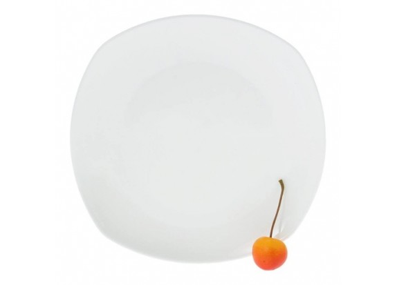 Тарелка десертная 20 см Wilmax квадратная фарфор WL-991001