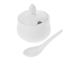 Цукорниця з ложкою 130 мл Wilmax фарфор 996083-WL