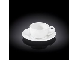 Чашка 100 мл із блюдцем кавова Wilmax WL-993002