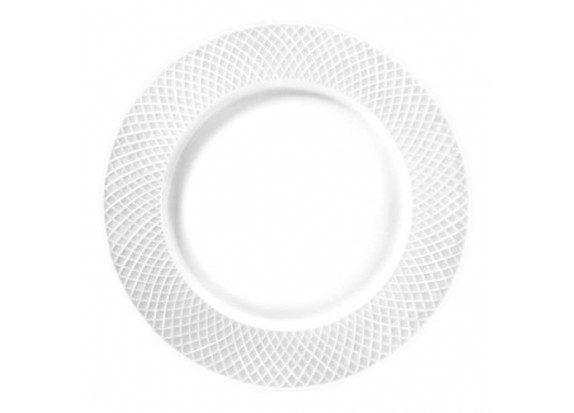 Набор обеденных тарелок 6 шт Wilmax Julia Vysotskaya 25.5 см фарфоровые белые WL-880101-JV