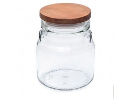 КИМ 1556Н Банка 550мл з дерев. кришкою 82мм Бук